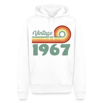 Klassischer Geburtstag 1967 Retro 1967 - Männer Premium Bio Hoodie - Weiß - Vorne - Nico (187cm)