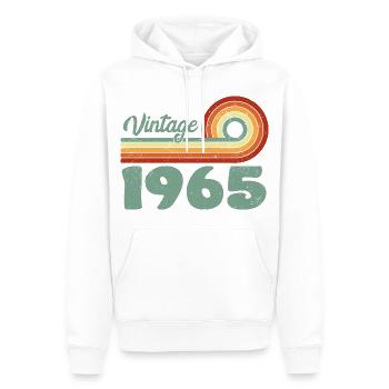 Klassisches 1965 Unvergessliches Jubiläum 1965 Retro - Männer Premium Bio Hoodie - Weiß - Vorne - Nico (187cm)