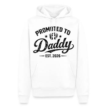 Beförderter Vater 2026 Vater-Bekanntgabe Geburt - Männer Premium Bio Hoodie - Weiß - Vorne - Nico (187cm)