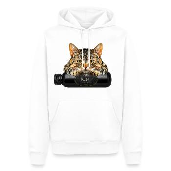 Kater Frühstück - Männer Premium Bio Hoodie - Weiß - Vorne - Nico (187cm)