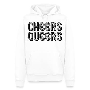 Santé Queers LGBTQ queer - Sweat à capuche Premium bio Homme - blanc - Devant - Nico (187cm)