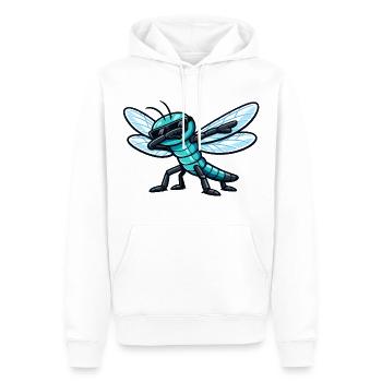 Dab de la Libellule - Sweat à capuche Premium bio Homme - blanc - Devant - Nico (187cm)