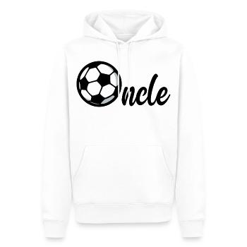 Onkel Football - Männer Premium Bio Hoodie - Weiß - Vorne - Nico (187cm)