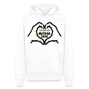 Abschluss Matura 2026 Kochen - Männer Premium Bio Hoodie - Weiß - Vorne - Nico (187cm)