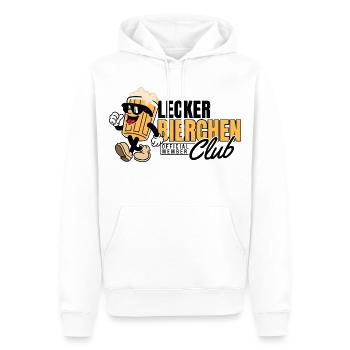 Lecker_Bierchen_Club - Sweat à capuche Premium bio Homme - blanc - Devant - Nico (187cm)