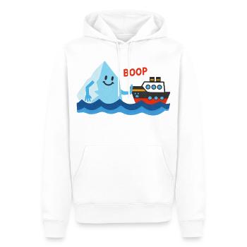 Eisberg sagt Boop zum Schiff - Men’s Premium Organic Hoodie - white - Front - Nico (187cm)