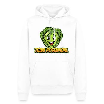 Maillot avec le logo des Choux de Bruxelles - Sweat à capuche Premium bio Homme - blanc - Devant - Nico (187cm)