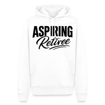 Aspirant retraité - Sweat à capuche Premium bio Homme - blanc - Devant - Nico (187cm)