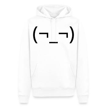 Émote d’agacement de la Garde Latérale Sèche (¬_¬) - Sweat à capuche Premium bio Homme - blanc - Devant - Nico (187cm)