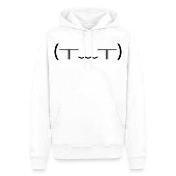 Pleurer Émotions (╥_╥) Des larmes violentes - Sweat à capuche Premium bio Homme - blanc - Devant - Nico (187cm)