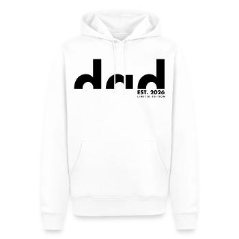 Dad Est 2026 Limited Edition - Dad - Father's Day - Men’s Premium Organic Hoodie - white - Front - Nico (187cm)