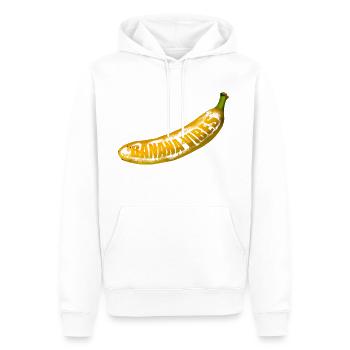 Yellow Banana Pop Art - Men’s Premium Organic Hoodie - white - Front - Nico (187cm)
