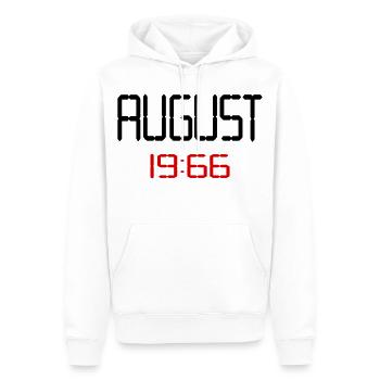 60. Geburtstag August 1966 - Männer Premium Bio Hoodie - Weiß - Vorne - Nico (187cm)