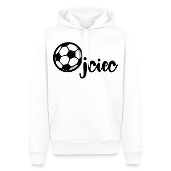 Fußball Papa Papa - Männer Premium Bio Hoodie - Weiß - Vorne - Nico (187cm)