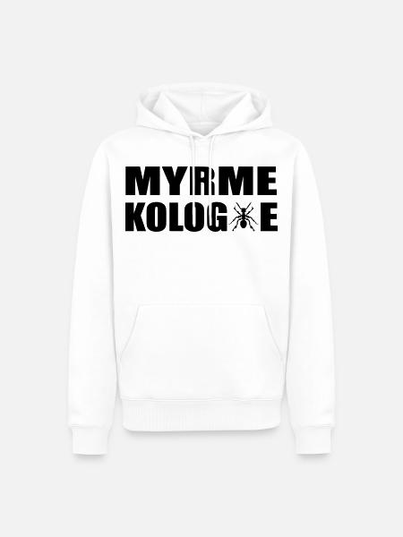 Ameisen Myrmekologie Insekten - Männer Premium Bio Hoodie - Weiß