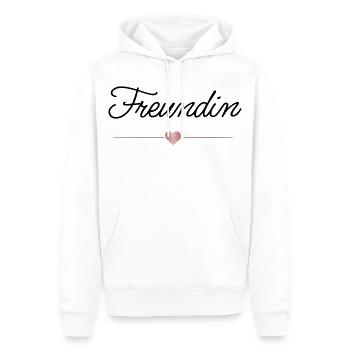Freundin Herz Geschenk Liebe Freundschaft - Männer Premium Bio Hoodie - Weiß - Vorne - Nico (187cm)