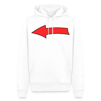 Arc à flèches - Sweat à capuche Premium bio Homme - blanc - Devant - Nico (187cm)