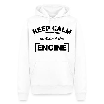 Motorsport Freunde - Männer Premium Bio Hoodie - Weiß - Vorne - Nico (187cm)