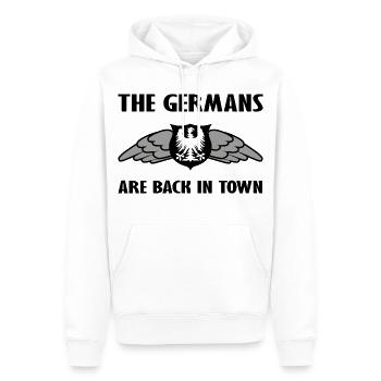 Deutschland und Sachsen Fanshirt - Männer Premium Bio Hoodie - Weiß - Vorne - Nico (187cm)