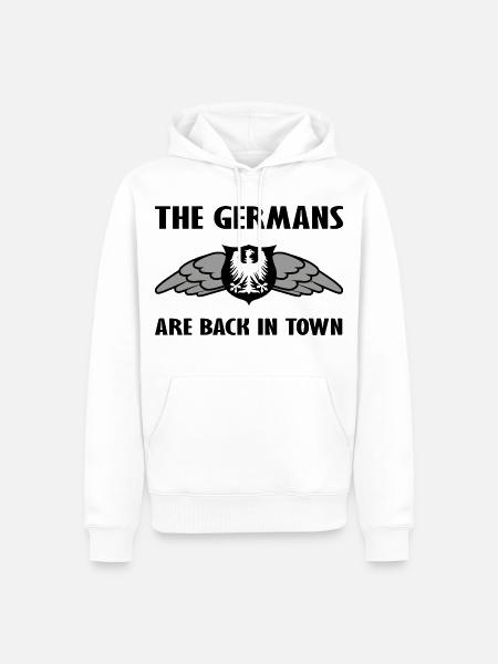 Deutschland und Sachsen Fanshirt - Männer Premium Bio Hoodie - Weiß