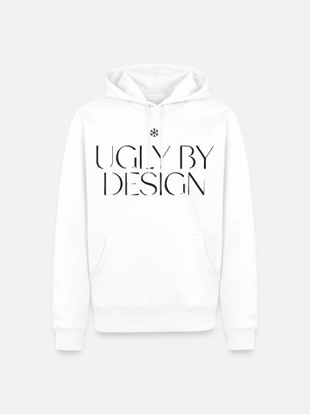 Ugly by Design - Männer Premium Bio Hoodie - Weiß