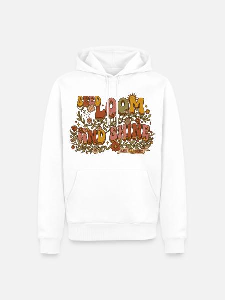 Samen Zum Blühen: Erntepracht - Männer Premium Bio Hoodie - Weiß