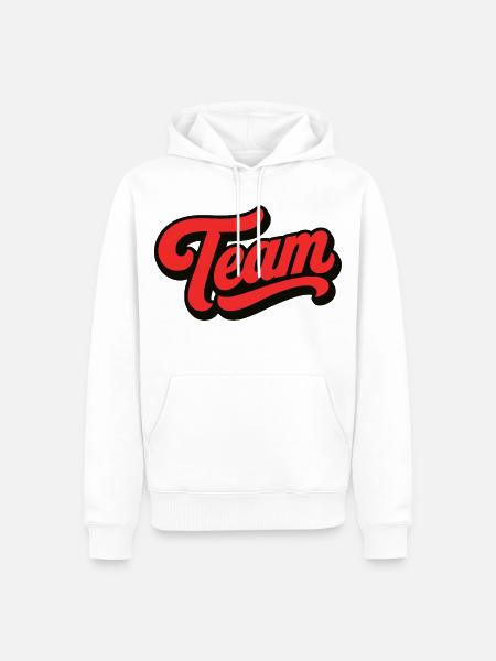 Team - Männer Premium Bio Hoodie - Weiß