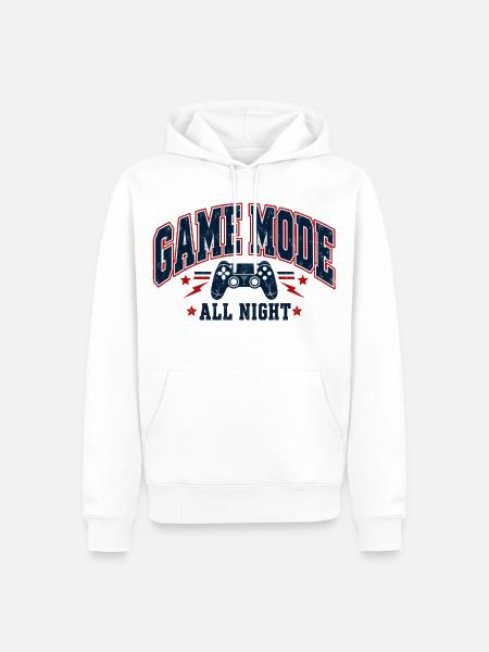Retro Gaming Gamer - Männer Premium Bio Hoodie - Weiß