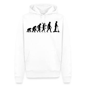 Roller Evolution Elektroroller Rollerfahrer - Männer Premium Bio Hoodie - Weiß - Vorne - Nico (187cm)