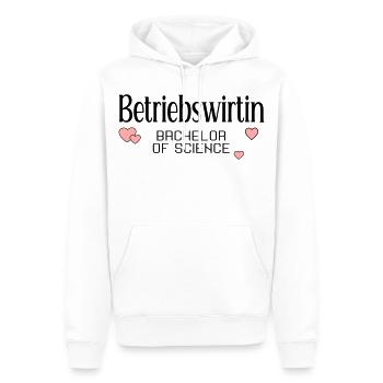 Studium Bachelor Betriebswirtin - Männer Premium Bio Hoodie - Weiß - Vorne - Nico (187cm)