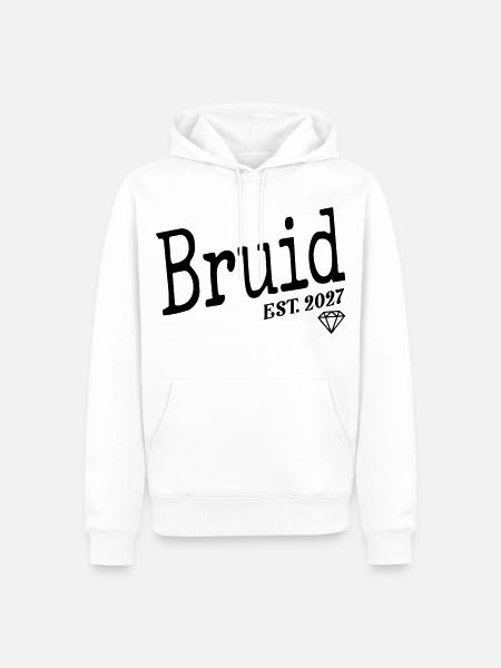 Niederländische Braut 2027 - Männer Premium Bio Hoodie - Weiß