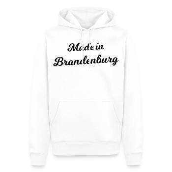 Brandenburg und Berlin - Männer Premium Bio Hoodie - Weiß - Vorne - Nico (187cm)