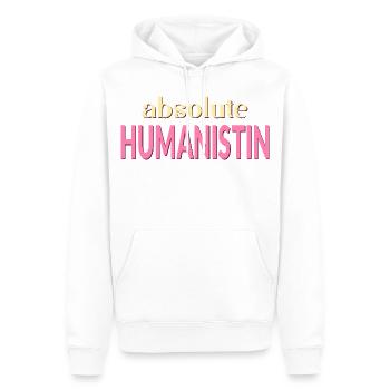 Humanismus Menschlichkeit - Männer Premium Bio Hoodie - Weiß - Vorne - Nico (187cm)