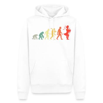 Retro Dudelsack Evolution Für Dudelsackspieler - Männer Premium Bio Hoodie - Weiß - Vorne - Nico (187cm)