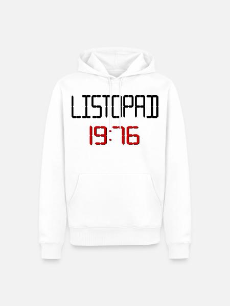 November 1976 Polnisch - Männer Premium Bio Hoodie - Weiß