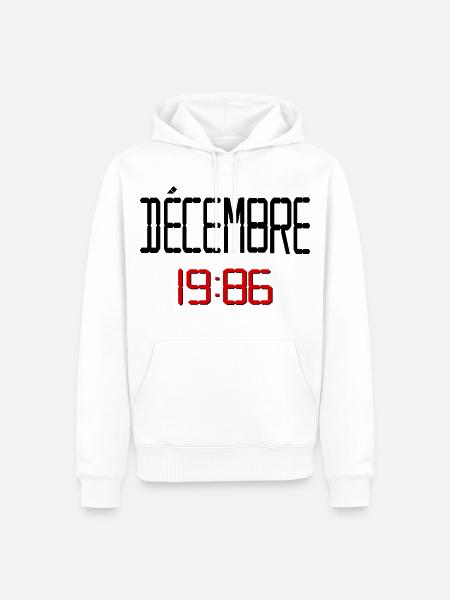 Dezember 1986 Jubiläum - Männer Premium Bio Hoodie - Weiß