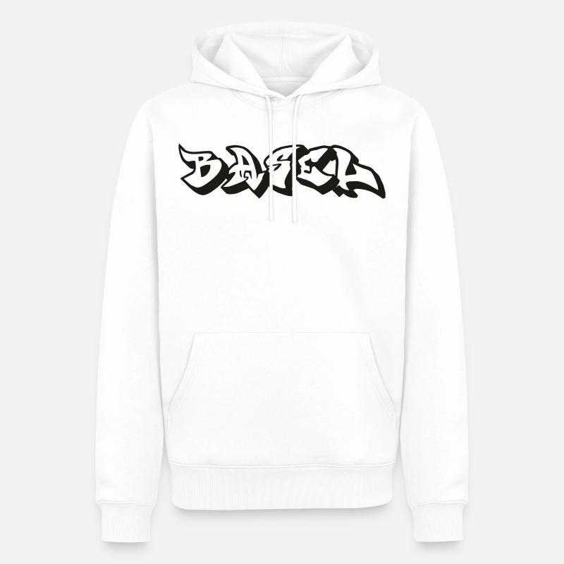Basel - Männer Premium Bio Hoodie - Weiß