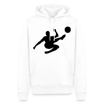 Généraux kick football - Sweat à capuche Premium bio Homme - blanc - Devant - Nico (187cm)