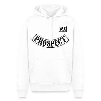 PROSPECT | SONS - Men’s Premium Organic Hoodie - white - Front - Nico (187cm)
