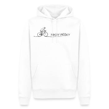 Cadeau de la Dictorie du vélo pour cyclistes et cyclistes - Sweat à capuche Premium bio Homme - blanc - Devant - Nico (187cm)