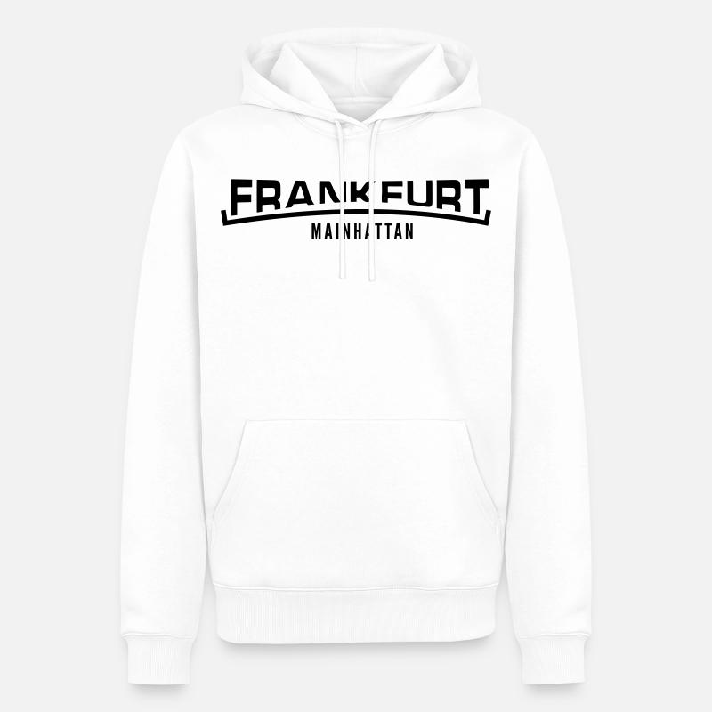 Francfort Mainhattan - Sweat à capuche Premium bio Homme - blanc
