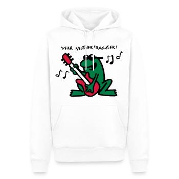 frog_n_roll_072011_a_3c - Sweat à capuche Premium bio Homme - blanc - Devant - Nico (187cm)