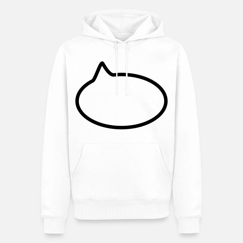 Sprechblase // Comic // Spruch machen // Aussage - Männer Premium Bio Hoodie - Weiß