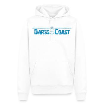 Darss Coast - Dein Statement für den Darss - Männer Premium Bio Hoodie - Weiß - Vorne - Nico (187cm)