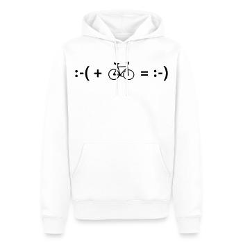 Artistic cycling, artistic cycling, indoor cycling - Men’s Premium Organic Hoodie - white - Front - Nico (187cm)