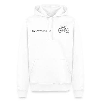 Profitez de la balade à vélo Cyclisme Sport - Sweat à capuche Premium bio Homme - blanc - Devant - Nico (187cm)