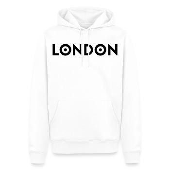 LONDON - Men’s Premium Organic Hoodie - white - Front - Nico (187cm)