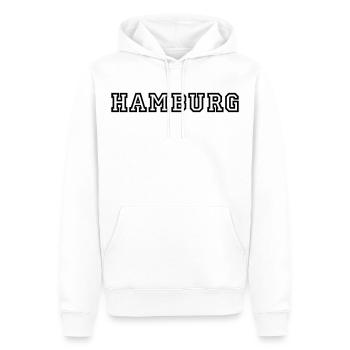 hamburg - Sweat à capuche Premium bio Homme - blanc - Devant - Nico (187cm)