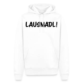 Lausmadl - Männer Premium Bio Hoodie - Weiß - Vorne - Nico (187cm)