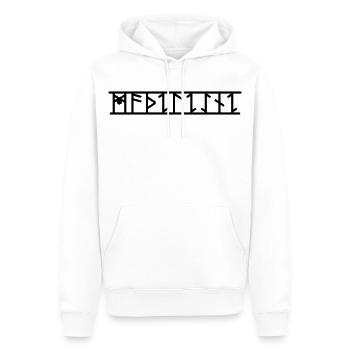 Madeleine - Männer Premium Bio Hoodie - Weiß - Vorne - Nico (187cm)